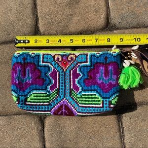 NWT JadeTribe Eliz Neon Puka Clutch